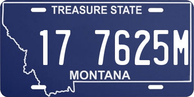 MT license plate 177625M