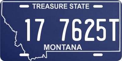 MT license plate 177625T