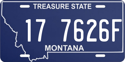 MT license plate 177626F