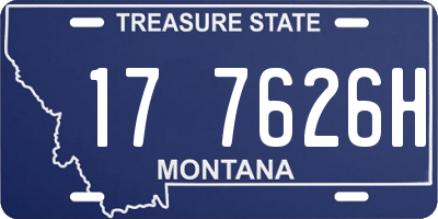 MT license plate 177626H
