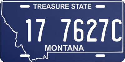 MT license plate 177627C