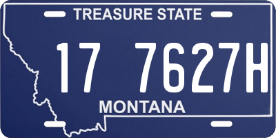 MT license plate 177627H