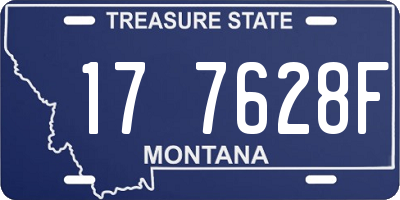 MT license plate 177628F