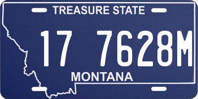 MT license plate 177628M
