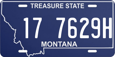 MT license plate 177629H