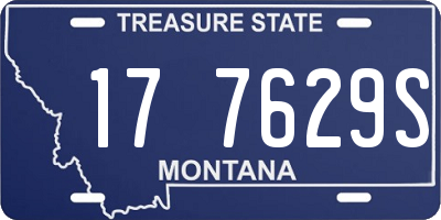 MT license plate 177629S
