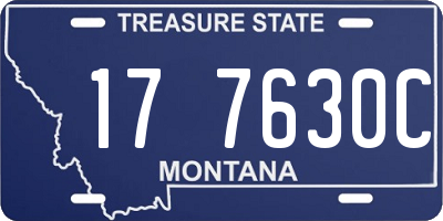 MT license plate 177630C