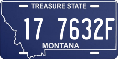 MT license plate 177632F