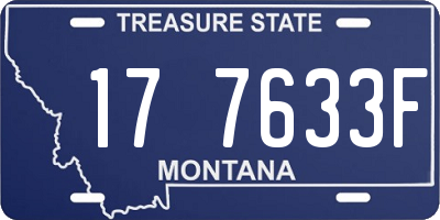 MT license plate 177633F