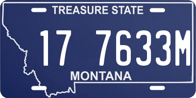 MT license plate 177633M