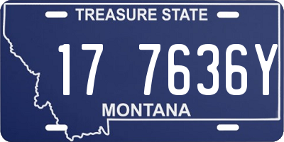 MT license plate 177636Y