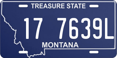 MT license plate 177639L