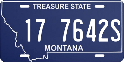 MT license plate 177642S