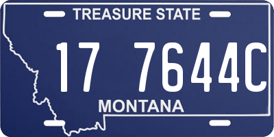 MT license plate 177644C