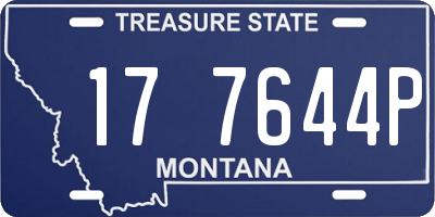 MT license plate 177644P