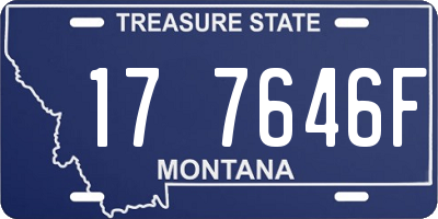 MT license plate 177646F