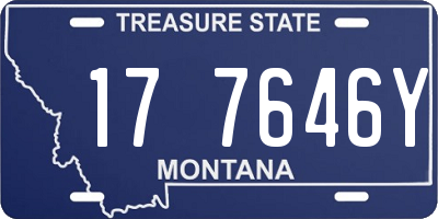 MT license plate 177646Y