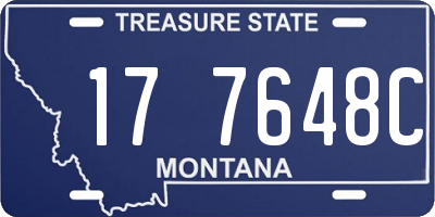MT license plate 177648C