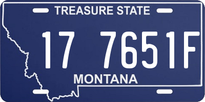 MT license plate 177651F