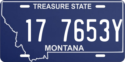 MT license plate 177653Y