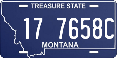 MT license plate 177658C