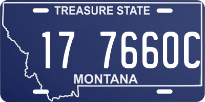 MT license plate 177660C