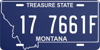 MT license plate 177661F