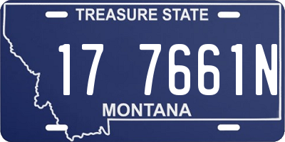 MT license plate 177661N