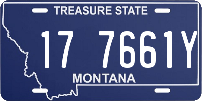 MT license plate 177661Y