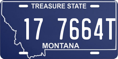 MT license plate 177664T