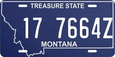 MT license plate 177664Z