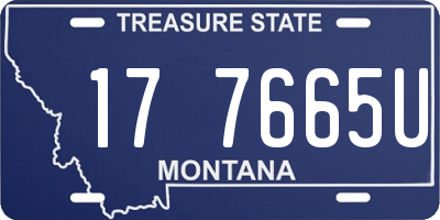 MT license plate 177665U