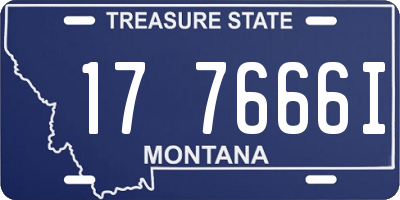 MT license plate 177666I