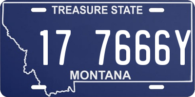 MT license plate 177666Y