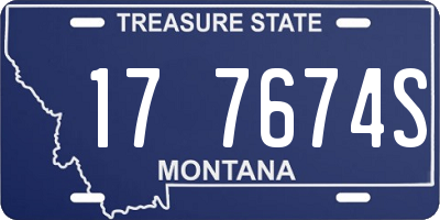 MT license plate 177674S