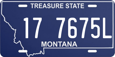 MT license plate 177675L