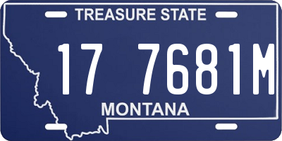 MT license plate 177681M
