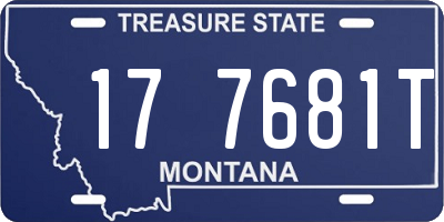 MT license plate 177681T