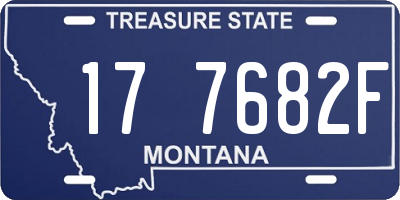 MT license plate 177682F