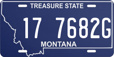 MT license plate 177682G