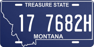MT license plate 177682H