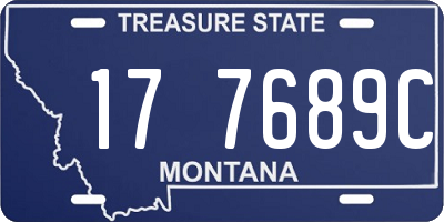 MT license plate 177689C