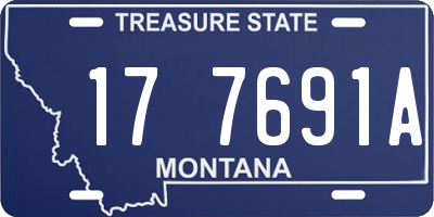 MT license plate 177691A