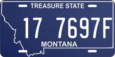 MT license plate 177697F