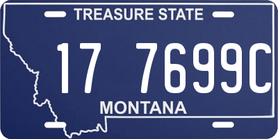 MT license plate 177699C