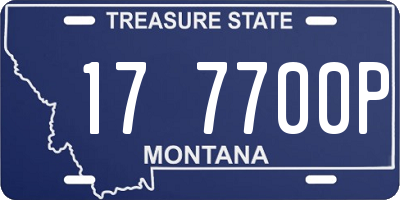 MT license plate 177700P