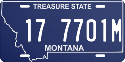 MT license plate 177701M