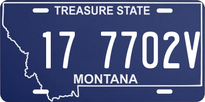 MT license plate 177702V