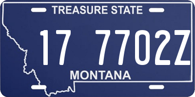 MT license plate 177702Z