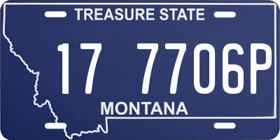 MT license plate 177706P